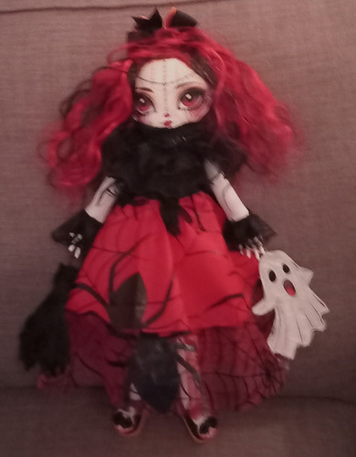 Gothic rag doll cloth - rag,